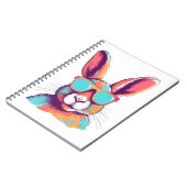 Carnet Greg le lapin avec des lunettes (Côté gauche)