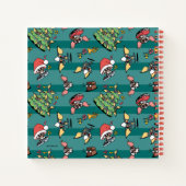 Carnet Gremlins | Motif de Noël comique (Dos)