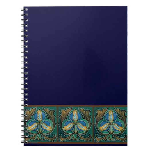 Carnet Grenade bleue Majolica Art (Devant)
