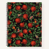 Carnet Grenades et papillons Bella (Devant)