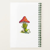 Carnet Grenouille à couchage lunaire sous un champignon (Verso)
