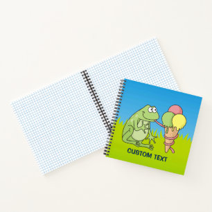 Carnet Grenouille à crème glacée