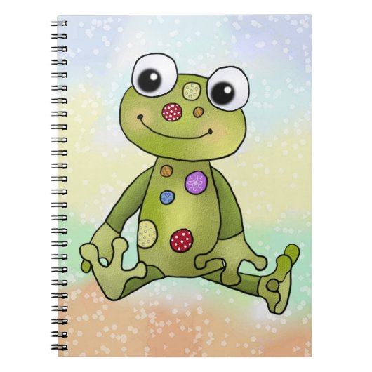 Carnet grenouille à points (Devant)