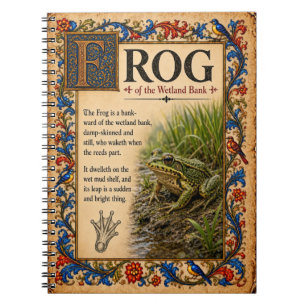 Carnet Grenouille, Art de Bestiaire Médiéval