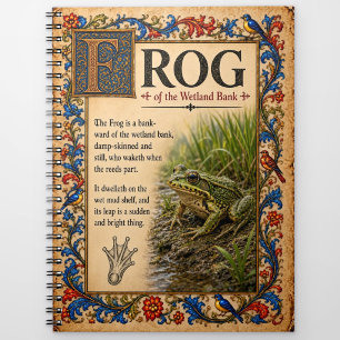 Carnet Grenouille, Art de Bestiaire Médiéval