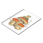 Carnet Grenouille avec champignons (Côté gauche)