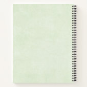 Carnet Grenouille avec chapeau vert et trèfle mignon (Dos)