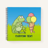 Carnet Grenouille avec glace (Devant)