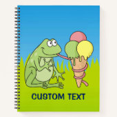 Carnet Grenouille avec glace (Devant)