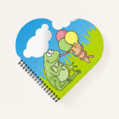 Carnet Grenouille avec glace (Devant)