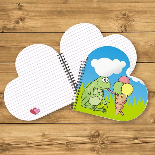 Carnet Grenouille avec glace