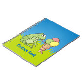Carnet Grenouille avec ordinateur portable Icecream (Côté gauche)