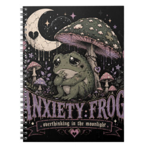 Carnet Grenouille d'anxiété Réflexion excessive Design Cl