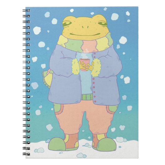 Carnet Grenouille d'hiver confortable (Devant)