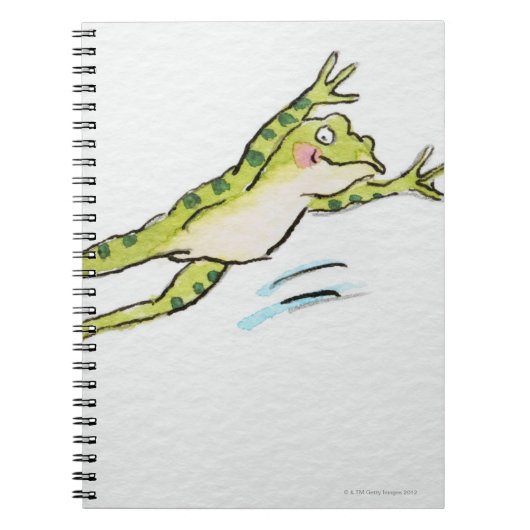 Carnet Grenouille en saut 2 (Devant)
