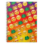 Carnet Grenouille et princesse Emojis Pattern (Devant)