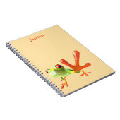 Carnet Grenouille jaune beurre vert et orange (Côté Droit)
