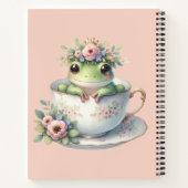 Carnet Grenouille lunaire en Teacup Floral (Dos)