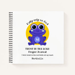 Carnet Grenouille Mignonne FAIRE CONFIANCE AU SEIGNEUR Pr