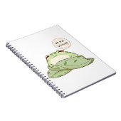 Carnet Grenouille mignonne Ne Pas Déranger Design Endormi (Côté Droit)