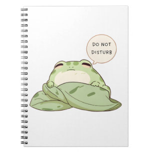 Carnet Grenouille mignonne Ne Pas Déranger Design Endormi