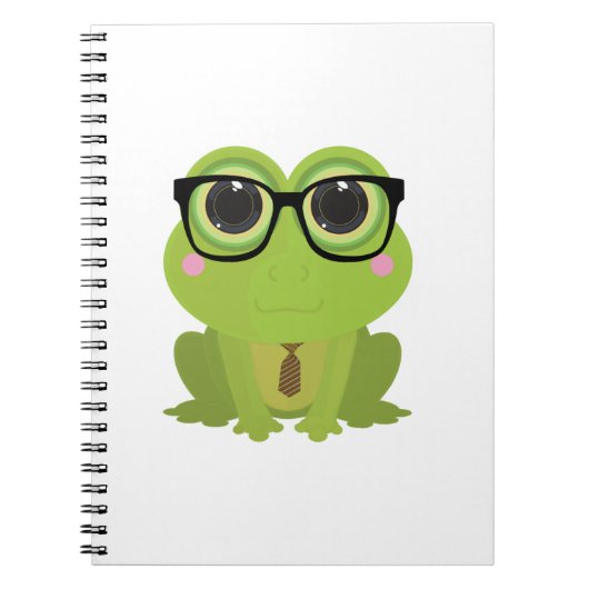 Carnet Grenouille Nerd (Devant)