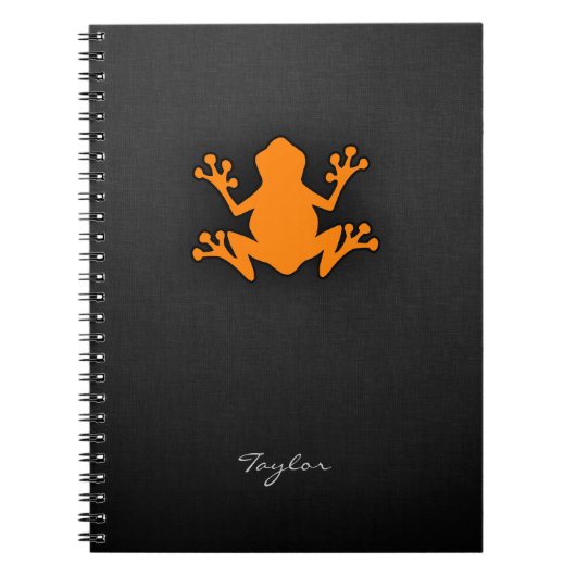 Carnet Grenouille orange (Devant)