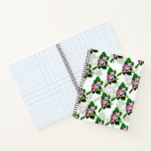 Carnet Grenouille Rose Sur La Feuille Verte Motif Design (Intérieur)