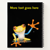 Carnet Grenouille rouge ornée (Dos)