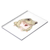 Carnet Grenouille verte dessinée à la main (Côté gauche)