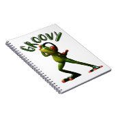 Carnet Grenouille verte groovy (Côté Droit)
