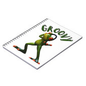 Carnet Grenouille verte groovy (Côté gauche)