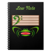 Carnet Grenouille verte Note basse (Devant)