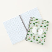 Carnet Grenouilles mignonnes dans un étang de nénuphars (Intérieur)