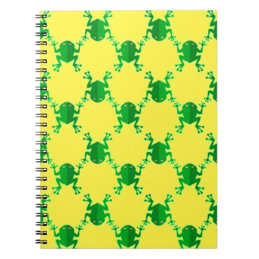 Carnet Grenouilles mignonnes de bande dessinée (Devant)