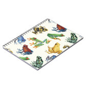 Carnet Grenouilles sur blanc naturel (Côté gauche)