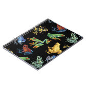 Carnet Grenouilles sur noir (Côté gauche)