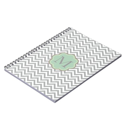 Carnet Grey Chevron (Côté gauche)