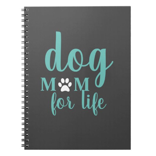 Carnet Grey Chien Maman Pour La Vie (Devant)