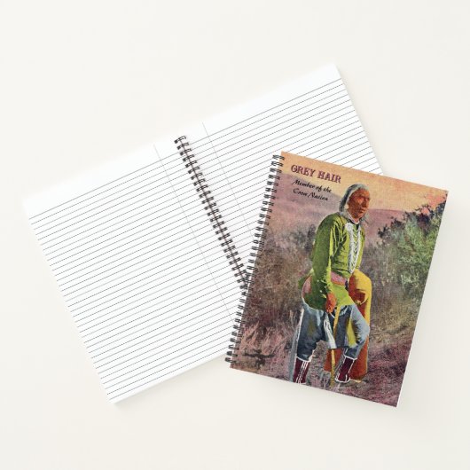 Carnet Grey Hair Native American Notebook (Intérieur)