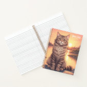 Carnet Grey Tabby Cat by Lake (Intérieur)