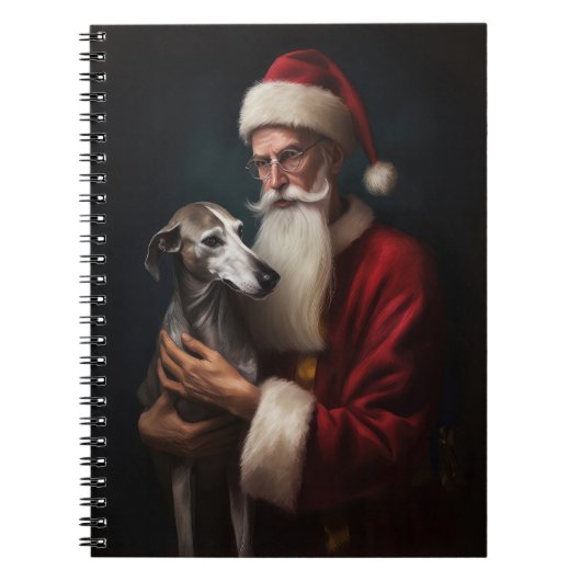 Carnet Greyhound avec Noël Festif du Père Noël (Devant)