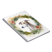 Carnet Greyhound Christmas Wreath Festive Pup (Côté Droit)