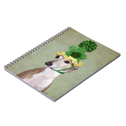 Carnet Greyhound en Casquette vert (Côté gauche)