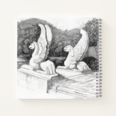 Carnet Griffins sculpté crayon monochrome Art (Dos)