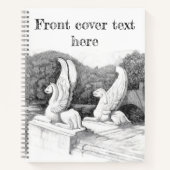 Carnet Griffins sculpté crayon monochrome Art (Devant)