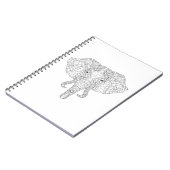 Carnet Griffonnage 2 de tête d'éléphant (Côté gauche)