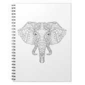 Carnet Griffonnage 2 de tête d'éléphant (Devant)