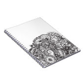 Carnet Griffonnage à l'encre abstrait (Côté Droit)