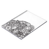 Carnet Griffonnage à l'encre abstrait (Côté gauche)